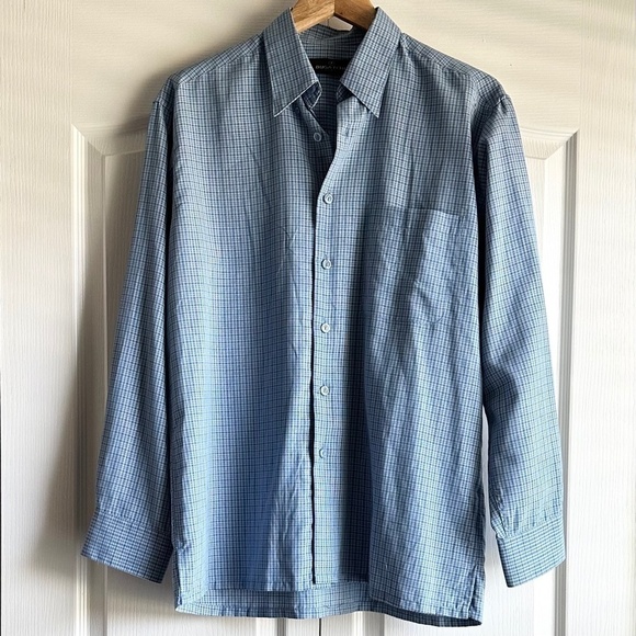 Bugatchi Uomo Check Button Down Shirt - Picture 2 of 6